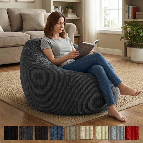 Jumbo cord beanbag - beanbag, chair