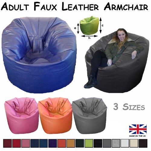 Large beanbag faux leather - faux,